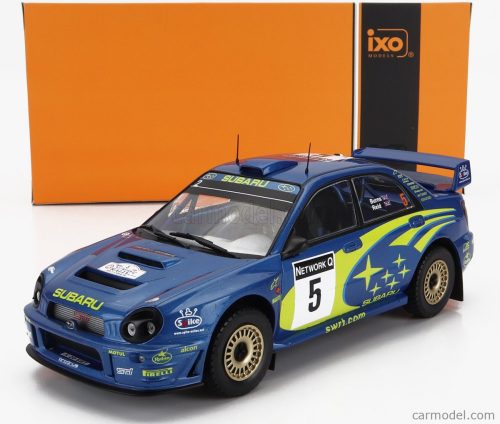 Ixomodels - Subaru Impreza S7 Wrc '01 N 5 3Rd Rally Great Britain 2001 R.Burns - R.Reid Blue Yellow