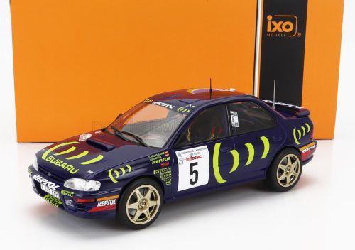 Ixo-Models - SUBARU IMPREZA 555 REPSOL N 5 RALLY TOUR DE CORSE 1995 C.SAINZ - L.MOYA BLUE YELLOW