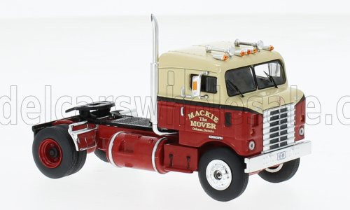 Ixo-Models - KENWORTH BULLNOSE TRACTOR TRUCK 2-ASSI 1950 RED CREAM