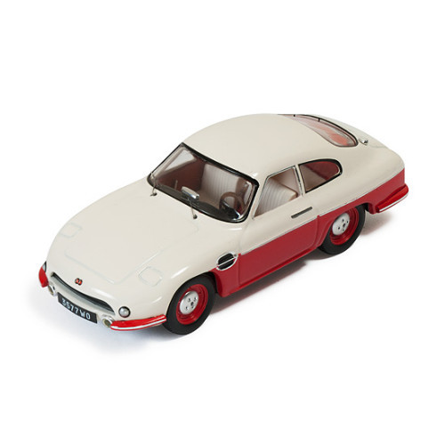 Ixomodels - 1:43 Panhard Db Hbr5 1957- Beige And Red (Closed Lights) - Ixo