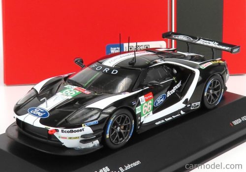 Ixo-Models - Ford Usa Gt Ford Ecoboost 3.5L Turbo V6 Team Ford Chip Ganassi Uk N 66 6Th Lmgte Pro Class 24H Le Mans 2019 S.Muicke - O.Pla - B.Johnson Black White