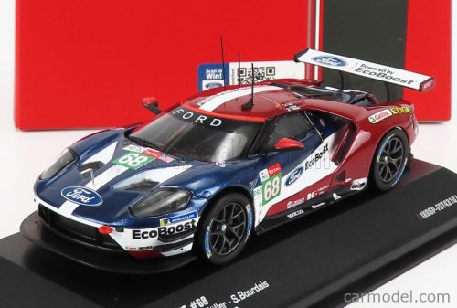 Ixo-Models - Ford Usa Gt 3.5L Turbo V6 Team Ford Chip Ganassi Usa N 68 3Rd Lmgte Pro Class 24H Le Mans 2018 J.Hand - D.Muller - S.Bourdais Blue Red White