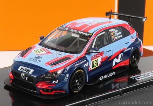 Ixo-Models - Hyundai I30 N Tcr N 831 24H Nurburgring 2021 L.Engstler - H.Still - J.K.Vernay 2 Tone Blue Red