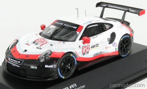 Ixo-Models - Porsche 911 991 Rsr Porsche Gt Team N 912 3Rd Gtlm Class 24H Daytona 2018 E.Bamber - L.Vanthoor - M.Jaminet White