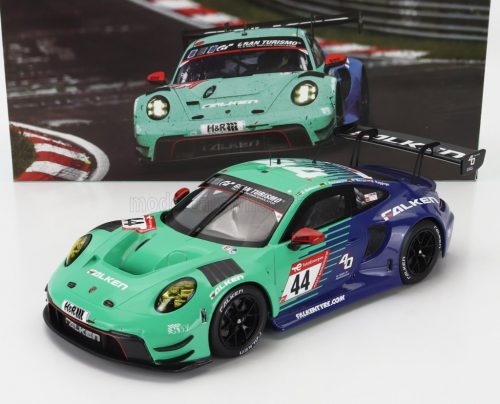 Ixo-Models - PORSCHE 911 992 GT3 R TEAM FALKEN MOTORSPORTS N 44 10th 24h NURBURGRING 2023 JOEL ERIKSSON - TIM HEINEMANN - NICO MENZEL - MARTIN RAGGINGER GREEN BLUE