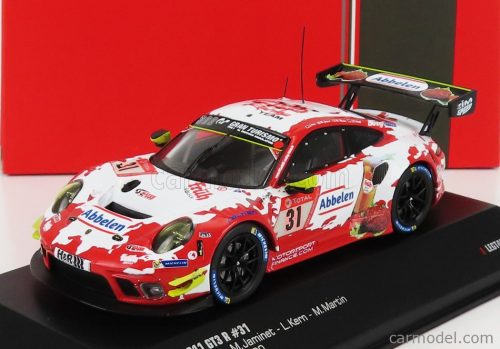 Ixo-Models - Porsche 911 991-2 Gt3 R Team Frikadelli Racing N 31 24H Nurburgring 2020 L.Kern - M.Jaminet - M.Martin - L.D.Arnold Red White