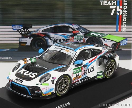 Ixo-Models - Porsche 911 991-2 Gt3 R Team Kues 75 Bernhard N 18 Adac Gt Masters 2020 Jahn - Fittje White Black