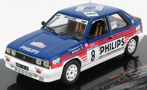 Ixo-Models - Renault R11 Turbo N 8 Rally Tour De Corse 1987 F.Chatriot - M.Perin Blue White Red