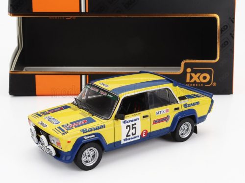 Ixo-Models - LADA FIAT 2105 MTX (night version) N 25 RALLY BARUM 1983 MIROSLAV LANK - MILOS TYCE YELLOW BLUE