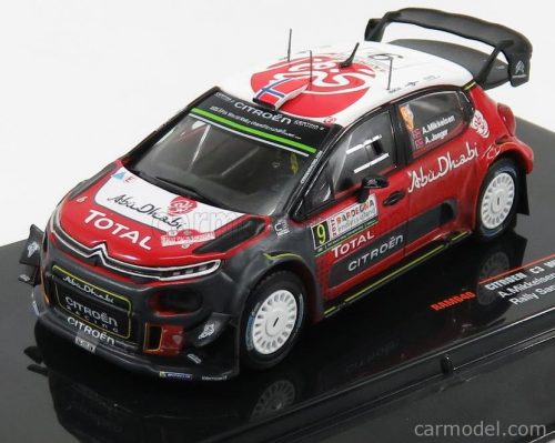 Ixo-Models - Citroen C3 Wrc Abu Dhabi N 9 Rally Sardegna 2017 A.Mikkelsen - A.Synnevaag Red White Grey