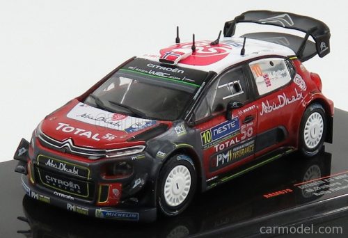 Ixo-Models - Citroen C3 Wrc Abu Dhabi N 10 Rally Finland 2018 M.Ostberg - T.Eriksen Red Grey