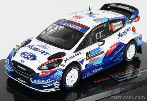 Ixo-Models - Ford England Fiesta Wrc N 44 Rally Estonia 2020 G.Greensmith - E.Edmondson 2 Tone Blue White