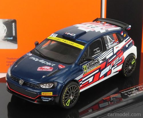 Ixo-Models - Volkswagen Polo Gti R5 N 21 Rally Montecarlo 2021 N.Gryazin - K.Aleksandrov Blue White Red