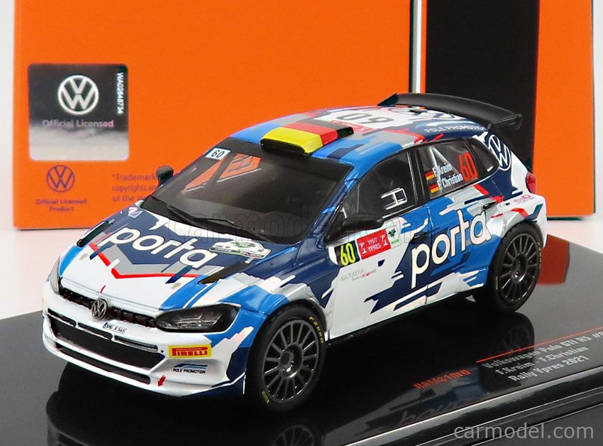 Ixo-Models - Volkswagen Polo Gti R5 N 60 Rally Ypres 2021 F.Kreim