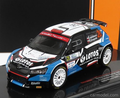 Ixo-Models - Skoda Fabia Rally2 Evo N 26 Rally Monza 2021 K.Kajetanowicz - M.Szczepaniak Blue Black White