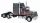 Ixo-Models - MACK MAGNUM SUPERLINER TRACTOR TRUCK 3-ASSI 1979 GREY RED