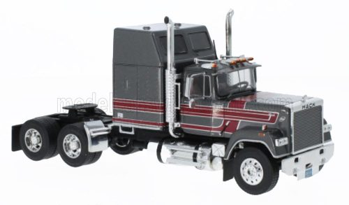 Ixo-Models - MACK MAGNUM SUPERLINER TRACTOR TRUCK 3-ASSI 1979 GREY RED