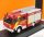 Ixo-Models - Mercedes Benz Lf16/12 Duoble Cabine Truck Feuerwehr Hannover 1995 Red White Silver