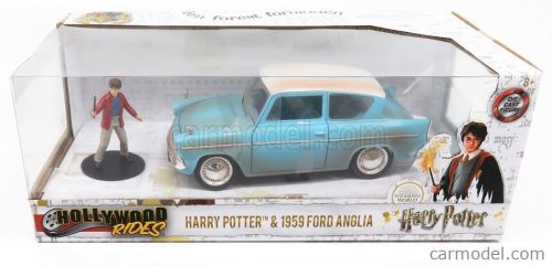 Jada - Ford England Anglia 1959 Harry Potter - Movie - With Figure 2016 Light Blue