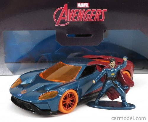 Jada - Ford Usa Gt 2017 With Doctor Strange Figure Blue Red