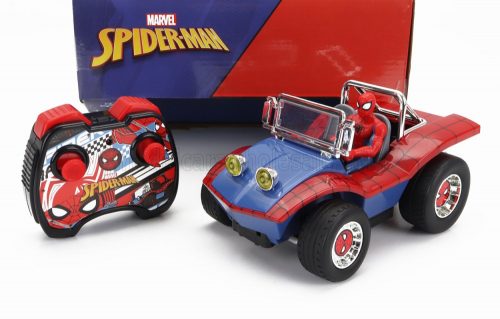 Jada - MAYERS MANX BUGGY WITH SPIDERMAN FIGURE MARVEL 1964 BLUE RED