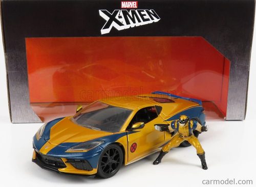 Jada - Chevrolet Corvette 2020 - Marvel X-Men Wolverine Gold Blue