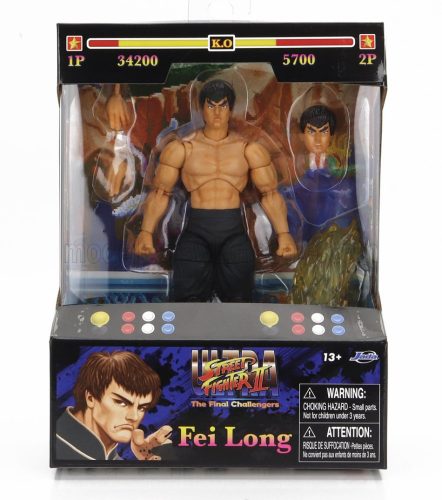 Jada - FIGURES FEI LONG - ULTRA STREET FIGHTER II - THE FINAL CHALLENGERS - CM. 15.5 - ACTION FIGURE BLACK PINK