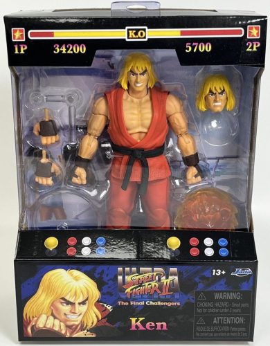 Jada - FIGURES KEN - ULTRA STREET FIGHTER II - THE FINAL CHALLENGERS - CM. 15.5 - ACTION FIGURE RED PINK