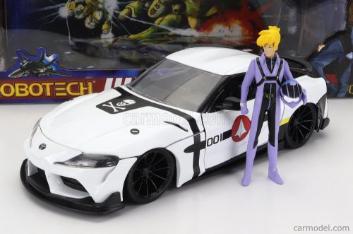 Jada - Toyota Supra With Roy Focker Figure Robotech 2020 White Black