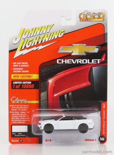 Johnny Lightning - Chevrolet Corvette Zl1 Cabriolet 2013 White Black