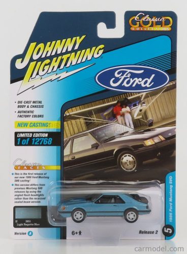 Johnny Lightning - Ford Usa Mustang Svo Coupe 1986 Blue Met