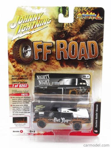 Johnny Lightning - Ford Usa Haulin Hearse - Carro Funebre - Funeral Car Off Road 1970 Brown Black