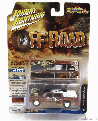 Johnny Lightning - Ford Usa Haulin Hearse - Carro Funebre - Funeral Car Off Road 1970 Brown White