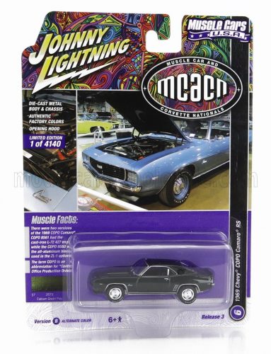 Johnny Lightning - CHEVROLET COPO CAMARO COUPE 1969 BLACK