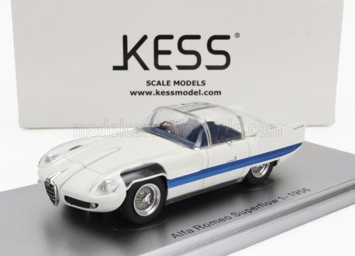 Kess Models - ALFA ROMEO 6C 3000 SUPERFLOW I PININFARINA 1956 WHITE BLUE