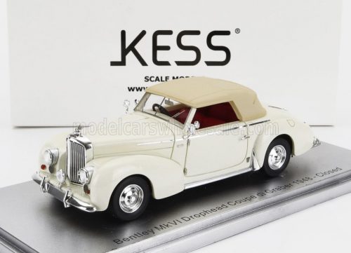 Kess Models - BENTLEY MKVI DROPHEAD COUPE GRABER CABRIOLET CLOSED 1948 WHITE