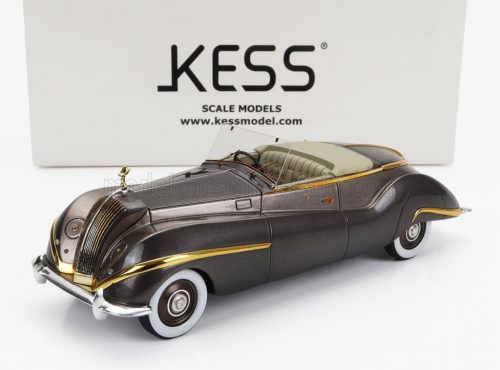 Kess Models - ROLLS ROYCE PHANTOM III LABOURDETTE VUTOTAL CABRIOLET OPEN 1947 GREY GOLD MET