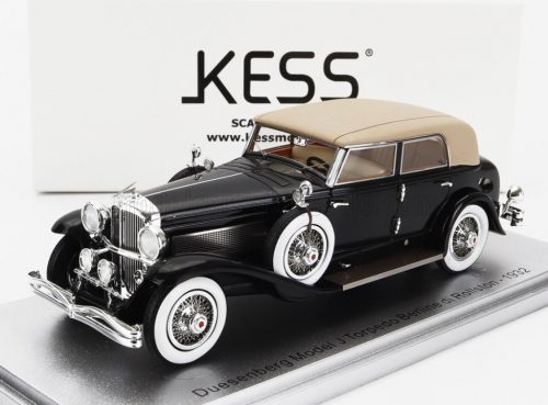 Kess Models - DUESENBERG MODEL J TORPEDO BERLINE ROLLSTON 1932 BLACK BEIGE