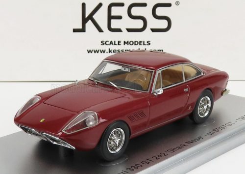 Kess Models - FERRARI 330 GT 2+2 1965 SHARK NOSE sn6537GT 1965 RED MET