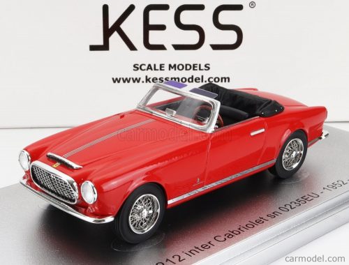 Kess-Model - Ferrari 212 Inter Sn0235Eu Cabriolet Open 1952 Red