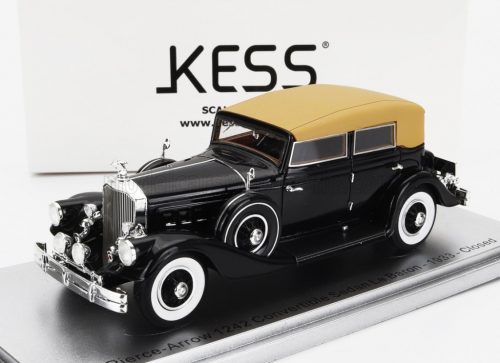 Kess Models - PIERCE ARROW 124 CONVERTIBLE BERLINE SEDAN LE BARON CLOSED 1933 BLACK