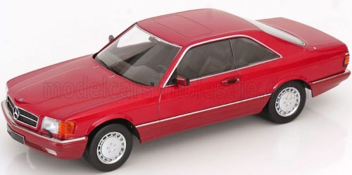 KK-Scale - MERCEDES BENZ S-CLASS 500 SEC (C126) COUPE 1985 RED MET