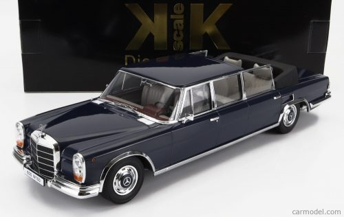 Kk-Scale - Mercedes Benz S-Class 600 Pullman (W100) Landaulet Semiconvertible 1964 Dark Blue