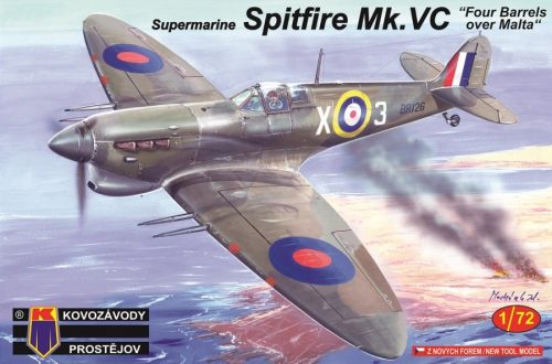 Kovozavody Prostejov - 1/72 S.Spitfire Mk.VC Four Barrels over Malta - Kovozávody