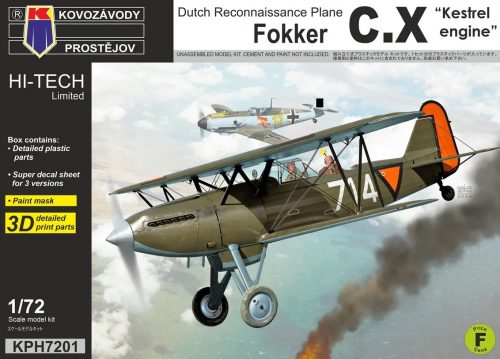 Kovozavody Prostejov - 1/72 Fokker C.X "Kestrel engine"