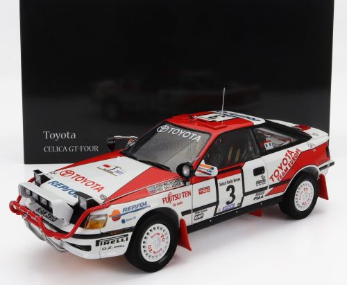 Kyosho - TOYOTA CELICA GT-FOUR ST165 (night version) N 3 WINNER RALLY SAFARI RALLY 1990 BJORN WALDEGARD - FRED GALLAGHER WHITE RED