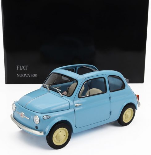 Kyosho - FIAT 500 D CABRIOLET OPEN 1960 CELESTE CROCIERA - LIGHT BLUE