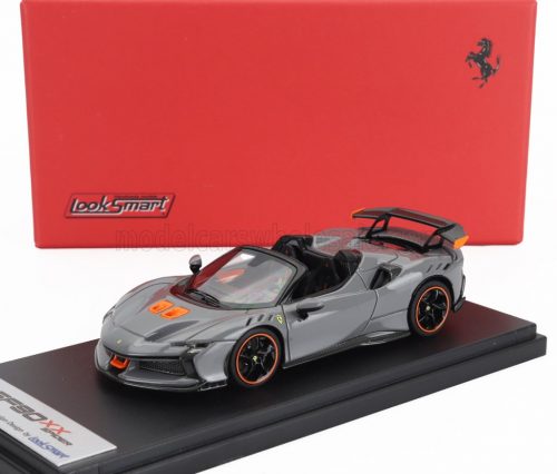 LookSmart - FERRARI SF90 XX STRADALE SPIDER 2024 GRIGIO NARDO - GREY ORANGE BLACK