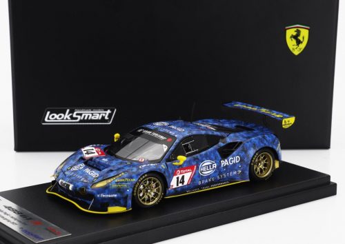 LookSmart - FERRARI 488 GT3 EVO 3.9L TURBO V8 HELLA PAGID RACING ONE TEAM N 14 24h NURBURGRING 2021 CHRISTIAN KOHLHAAS - STEPHAN KOHLER - MIKE JAGER -  NORBERT SCHNEIDER BLUE