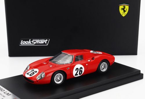 LookSmart - FERRARI 250LM COUPE N 26 1000km PARIS 1966 DAVID PIPER - MIKE PARKES RED